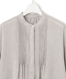 23区 S 【SLOW/洗える】リネンコットン シャツワンピース