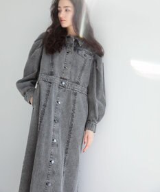 Green Parks ■ＥＳＣＡＲ　ボリュームスリーブデニムワンピース