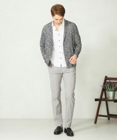 JOSEPH ABBOUD 【UVカット】オーガニックコットンプリッセ 七分袖シャツ