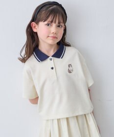 ANY KIDS 【洗濯機可能/吸汗速乾】ドライタッチ ショート丈ポロシャツ