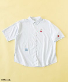 Green Parks ｍｉｆｆｙ／刺しゅうプリントストライプシャツ