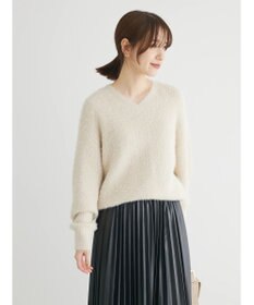Green Parks フェザーＶネックニットプルオーバー