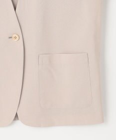 J.PRESS LADIES 【洗える】ストレッチ ノーカラー ジャケット