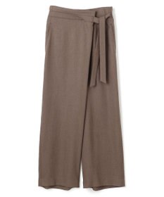 BEIGE， 【洗える】CAROLE / リネンライクラップワイドパンツ
