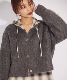 Green Parks 起毛シャギーカーディガン