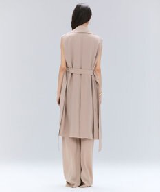 BEIGE， FLEUR / ラップデザインロングジレ