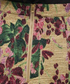 GRACE CONTINENTAL フラワージャガードフレアスカート