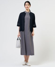 J.PRESS LADIES S ソフトタフタクロス シャツ ワンピース