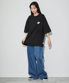 WEGO 【ユニセックス着用ITEM/綿100％/SMLサイズ】別注ベンデイビスプランプロゴT