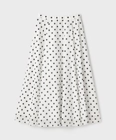 GRACE CONTINENTAL ドットフロッキータックスカート