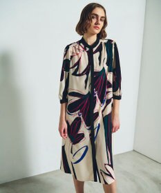 GRACE CONTINENTAL キカラインフラワーワンピース