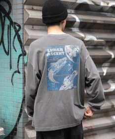 WEGO 【ユニセックス着用ITEM】ピグメントグラフィックT（LS）