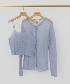 AMERICAN HOLIC 甘編みキャミカーディガンセット