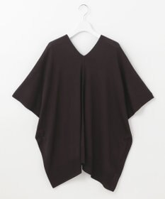 自由区 【洗える/セットアイテム】マルチWAYコンビ ニットポンチョ×プルオーバー