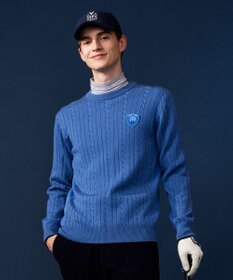 23区GOLF 【MEN】【ウォッシャブル】ストレッチ カラーニット