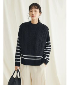 CRAFT STANDARD BOUTIQUE ２ＷＡＹケーブルニットベスト