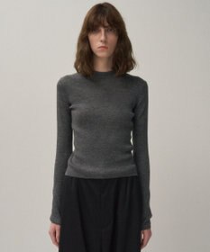 ATON RAMIE WOOL RIB | リブモックネックセーター