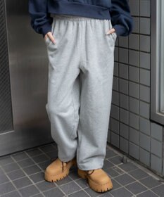 WEGO 【ウエストゴム/XSSMサイズ展開】スウェットワイドパンツ