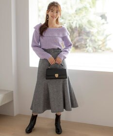 ANY SIS 【洗える】オフショル ニット