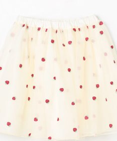 ANY KIDS 【Strawberry Collection】総刺繍 いちごチュールスカート