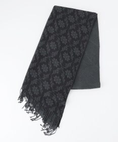 JOSEPH HOMME シルクカシミヤ　プリーツストール　オーナメント柄