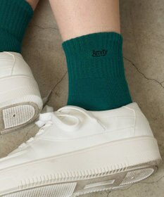 WEGO Amity刺繍アンクルパイルソックス