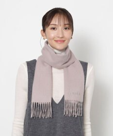 MOONBAT FURLA(フルラ）カシミヤ100％ 無地 プチマフラー