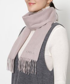 MOONBAT FURLA(フルラ）カシミヤ100％ 無地 プチマフラー