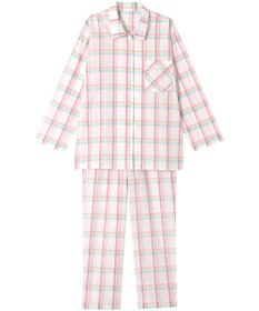 ワコール／睡眠科学 パジャマ 長袖 長ズボン 綿混(本体) 上下セット 前開き レディース YDX342 睡眠科学／ワコール