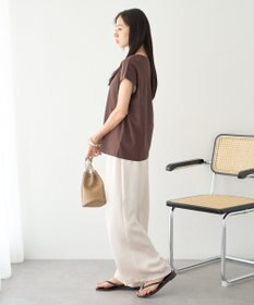 earth music&ecology 【遮熱・接触冷感・UVカット】フレンチスリーブTシャツ