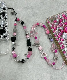 WEGO ビーズストラップキーホルダーD