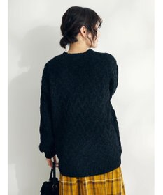 CRAFT STANDARD BOUTIQUE 洗えるモールケーブルニットチュニック