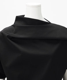 23区 L 【エステータ】トリアセファインジャージー アシンメトリーハイネック カットソー