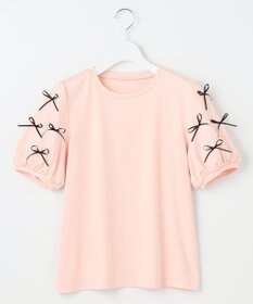 Feroux 【洗える】ランダムリボン カットソー