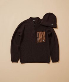 JOSEPH ABBOUD MOUNTAIN 【UNISEX】日本素材 ハーフZIPウールニット