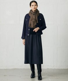 自由区 【カタログ掲載】ウールミラノ異素材 ワンピース