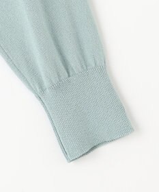 Feroux リボンパール七分袖 カーディガン