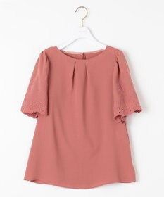 ANY SIS L 【洗える】エンブロイダリーフレアスリーブ ブラウス