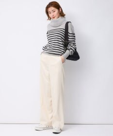 23区 S 【洗える】ピュアカシミヤ ボーダー ニット