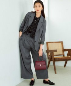 組曲 S 【入江未悠さんコラボ】ギャザーライトデシンティアード ブラウス