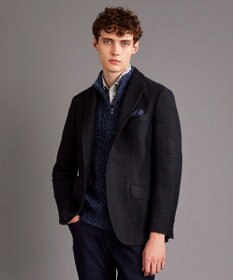 JOSEPH ABBOUD 【キングサイズ・軽量/ストレッチ/JAPANファブリック】 ミックス カラーツィード ジャケット