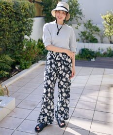 ANY L 【洗濯機可/ウエストゴム】プリントパンツ