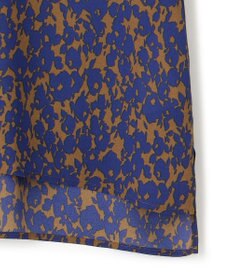 ICB 【洗える】シルエットフラワープリント Tブラウス