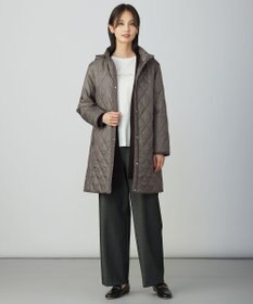 J.PRESS LADIES S 【WEB限定カラーあり・2way】コンパクトタフタキルティング  フーデッド コート