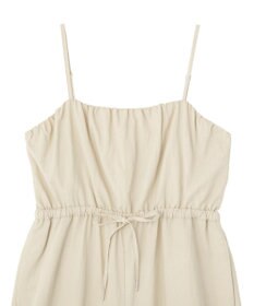 Green Parks 胸元バルーンワイドシルエットサロペット