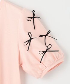 Feroux 【洗える】ランダムリボン カットソー