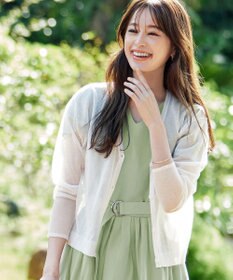 Tiaclasse シアーショートカーディガン