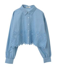 earth music&ecology スカラップトリムシャツ