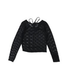 WEGO チョーカーリボン付きレースロンT