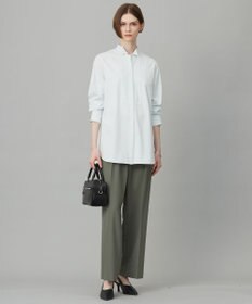 ICB L 【洗える】 ブラウスライクジャージー ロングカットソー